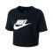 T-Shirt Nike Femme Sportswear Essentials Crop Icon Futura