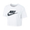 T-Shirt Nike Enfant Sportswear Essentials Crop Icon Futura