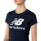 T-Shirt New Balance Femme Essentials Stacked Logo