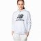 Sweat-shirt New Balance Femme Essentials Stacked Logo Oversized Pullover Hoodie