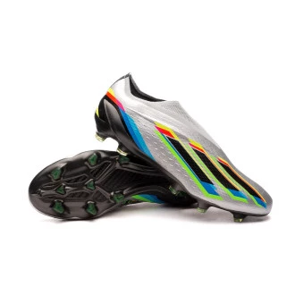 Chaussure de football X Speedportal + FG Silver Metalic-Core Black-Solar Yellow