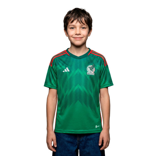 T-Shirt adidas Mexique Domicile Coupe du Monde Qatar 2022 Enfant