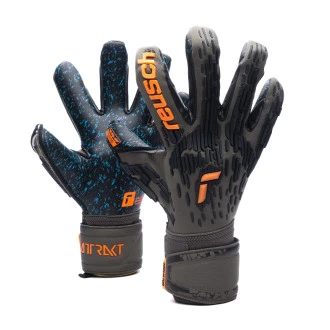 Guante Attrakt Freegel Fusion Goaliator Desert green-Shocking orange-Black