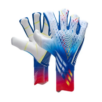 Gants Predator Pro Fingersave Profesional White-Bright Cyan