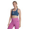 Brassière adidas Femme Powerreact Entraînement Medium Support 3 Bandes
