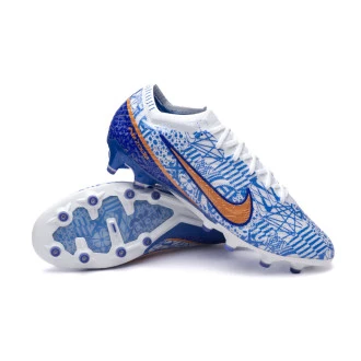 Chaussure de football Air Zoom Mercurial Vapor 15 Elite CR7 AG-Pro White-Metallic Cooper-Concord
