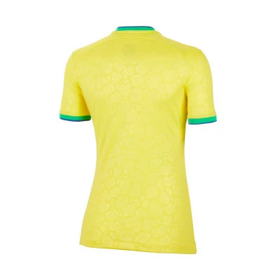 T-Shirt Femme Brésil Domicile Stadium Coupe du Monde Qatar 2022