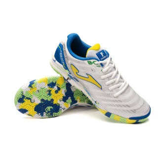 Chaussures de futsal Regate Rebound Edición Especial Ferrao White-High Risk Red-Cool Gray