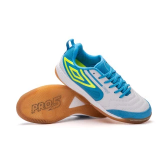 Zapatilla Pro 5 Bump White - Safety Yellow - Malibu Blue