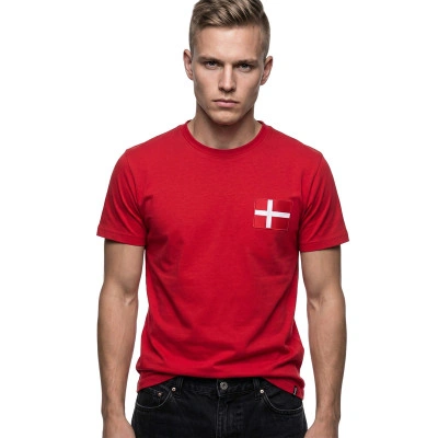 T-Shirt Denmark 1970s Retro Football