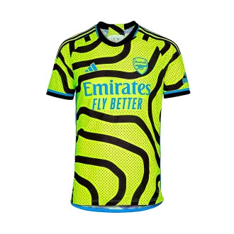 Camiseta Arsenal FC Segunda Equipación Authentic 2023-2024 Solar Yellow-Black
