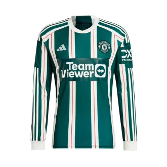 Camiseta Manchester United FC Segunda Equipación 2023-2024 Green Night-Core White-Active Maroon