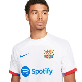 Camiseta FC Barcelona Segunda Equipación Authentic 2023-2024 White-Royal Blue-University Red