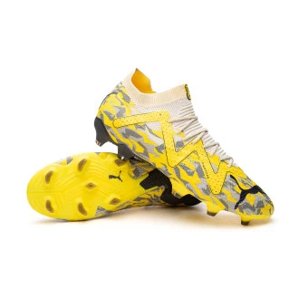 Bota Future Ultimate FG/AG Sedate Gray-Asphalt-Yellow Blaze