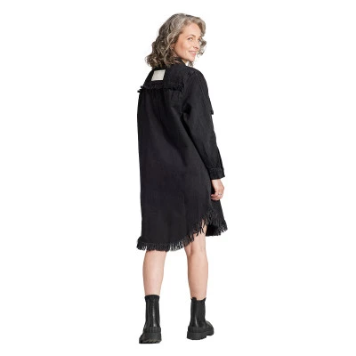 Robe Denim Shirt Dress Femme