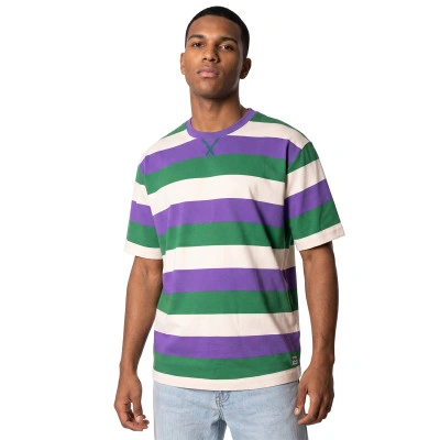 T-Shirt Taichung Striped Shoulder Tee