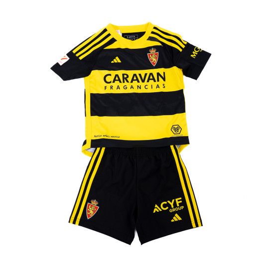 Tenue adidas Enfants Real Zaragoza Kit Extérieur 2023-2024 Black-Yellow ...