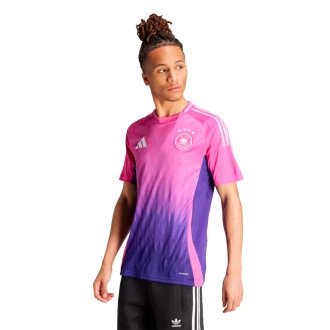 T-Shirt Allemagne Maillot Extérieur Euro 2024 Semi Lucid Fuchsia-Team Colleg Purple