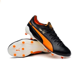 Bota King Ultimate Cruyff Edition FG/AG Black-White-Rickie Orange-Gold-Frosted Ivory