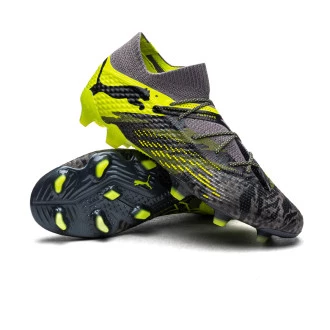 Chaussure de football Future 7 Ultimate Rush FG/AG Strong Gray-Cool Dark Gray-Electric Lime