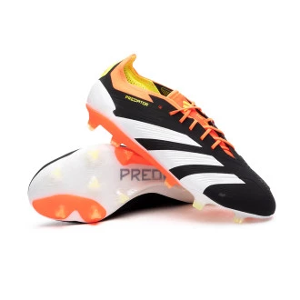 Chaussure de football Predator Elite L FG Core Black-Ftwr White-Solar Red