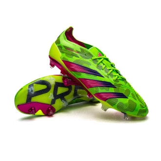 Chaussure de football Predator Elite L FG Team Solar Green-Team Shock Pink-Lucid Lemo