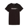 Womens Graphic Tee Train-Black