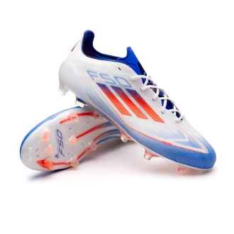 Bota F50 Elite FG White-Solar Red-Lucid Blue