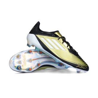 Chaussure de football F50 Elite FG Messi Gold Met-Ftwr White-Core Black