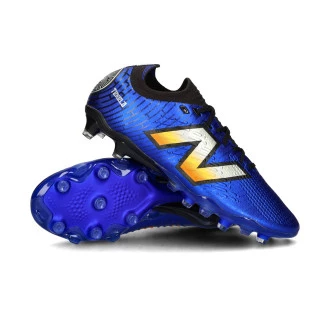Chaussure de football Tekela Pro Low Laced FG V4+ Infinity Blue-Metallic Silver-Black