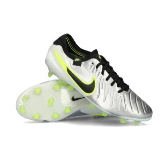 Chaussure de football Tiempo Legend 10 Elite FG Mtlc Silver-Black-Volt