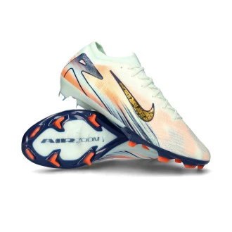 Chaussure de football Air Zoom Mercurial Vapor 16 Elite MDS FG Barely Green-Mtlc Gold Coin-Crimson Pulse-Blu