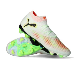 Chaussure de football Future 8 Ultimate Teaser FG White-Black-Lime Squeeze-Green Glare