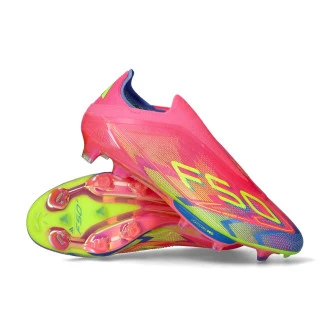 Chaussure de football F50+ FG Lucid Pink-Lucid Lemon-Blue Fusion