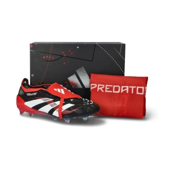 Chaussure de football Predator Elite FT FG Black-White-Red