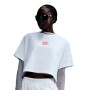 Femme Sportswear Crop-White