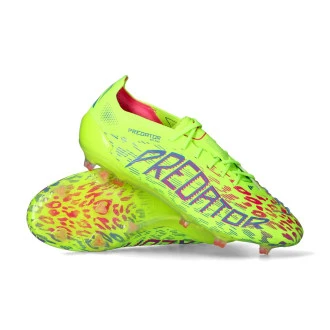 Chaussure de football Predator Elite L FG Lucid Lemon-Lucid Pink-Blue Fusion