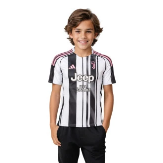 Maillot Enfant Domicile Juventus 2025-2026 White-Black