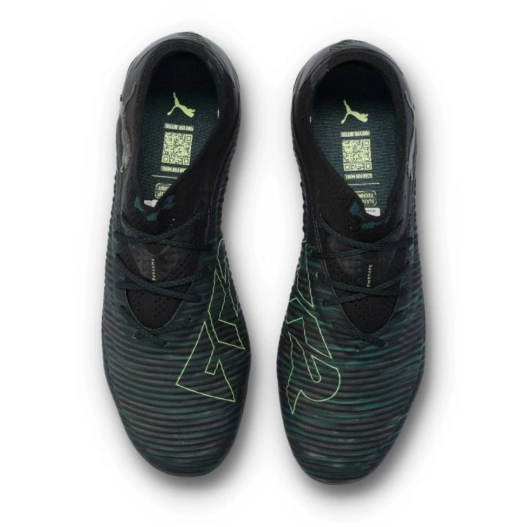 bota-puma-future-8-ultimate-low-fg-black-fizzy-light-green-terrain-5
