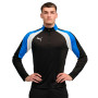 Individualliga 1/4 Zip Top-Black-White-Ultra Blue