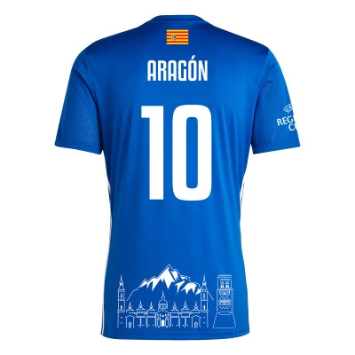 Maillot Real Federación Aragonesa de Fútbol Primera Equipación 2024-2025 Dorsal