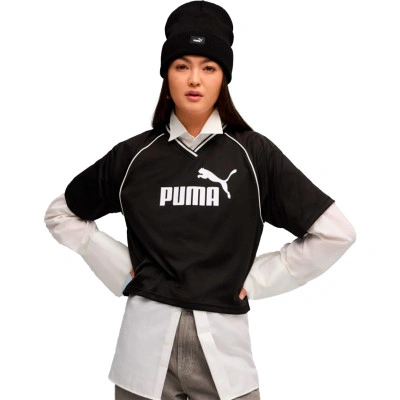 T-Shirt femme Essentials Relaxed Cropped Football Jersey