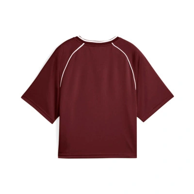 T-Shirt Essentials Relaxed Cropped Football Jersey Mujer