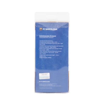 Écouteurs Cable Bouton Azul Écusson FC Barcelona