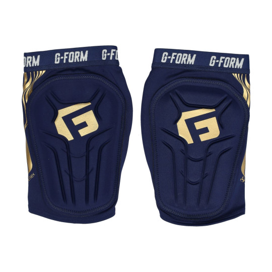 Protège-tibia G-Form V2 CE Navy-Gold - Fútbol Emotion