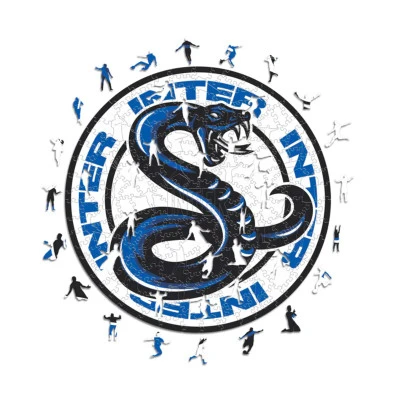 Fc Inter Milan Snake Puzzle en bois (150 pièces)