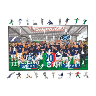 Fc Inter Milan 20ème Scudetto Puzzle en bois (150 pièces)