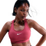 Soutien moyen Swoosh pour femme-Doux Beet-Blanc