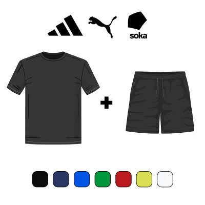 Pack Camiseta + Pantalón corto Niño Adidas Entrada - Puma TeamLiga - Soka