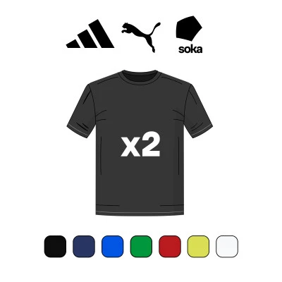 Pack 2 camisetas Niño Adidas Entrada - Puma TeamLiga - Soka